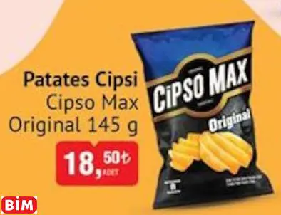 CİPSO MAX ORİGİNAL  PATATES CİPSİ